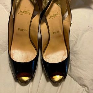 Peep toe Christian Louboutin heels
